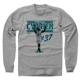Mens Long Sleeve Heather Gray